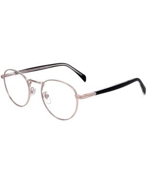 David Beckham Round-Frame Glasses - White