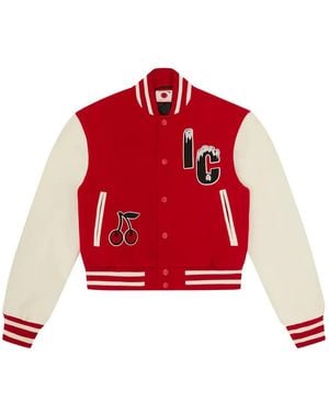 ICECREAM Chaqueta A Rayas - Rojo
