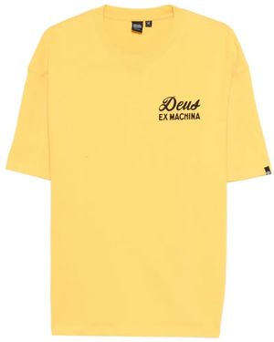Deus Ex Machina Canggu Cotton T-Shirt - Yellow