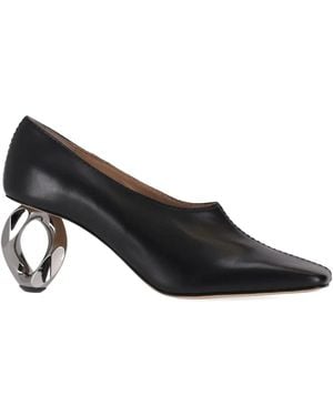 JW Anderson Stitch Chain Heel Pump W - Black