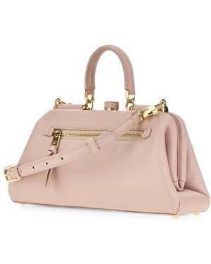 Dolce & Gabbana Leather Tote Bag - Pink