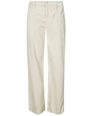 CYCLE Cord-Jeans mit weitem Bein - Weiß