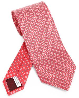 Ferragamo Pointed-Tip Tie - Pink