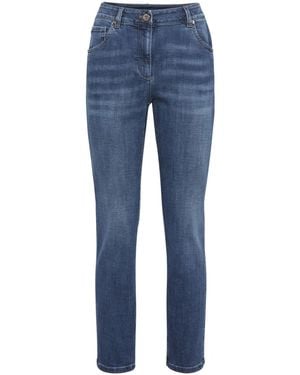 Brunello Cucinelli Distressed-Finish Denim Jeans - Blue