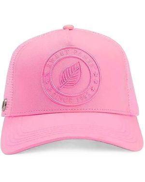 Sweet Pants 3D Logo-Patch Mesh-Panel Cap - Pink
