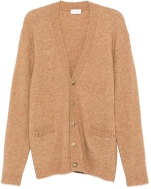 Ballantyne V-neck Cardigan - Natural