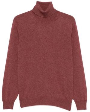 Brunello Cucinelli Rollkragenpullover Aus Kaschmir - Rot