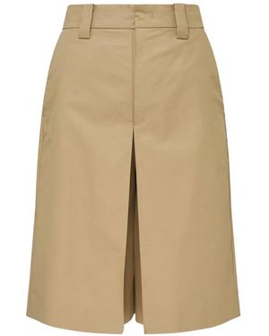Club21 Collection Pleated Wide-Leg Cropped Trousers - Natural