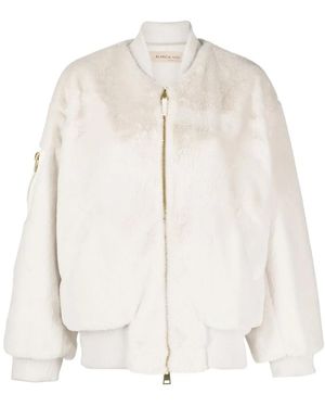 Blanca Vita Bomberjacke Aus Faux Fur - Natur