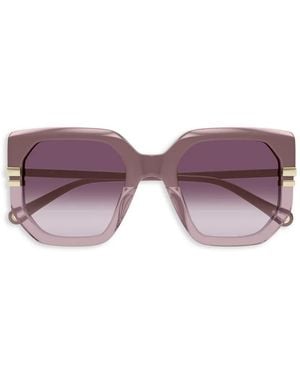 Chloé Gafas De Sol Con Montura Geométrica - Morado