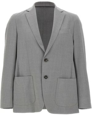 Rrd Blazer Met Opgestikte Zak - Grijs