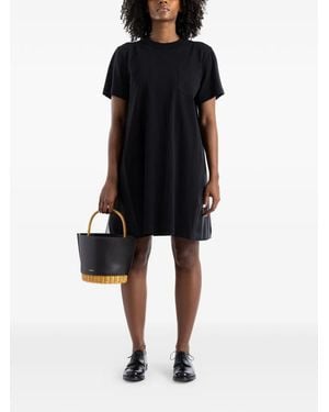 Sacai Hybrid Paneled Mini Dress - Black