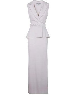 La Petite Robe Di Chiara Boni "Thadira" Jersey Long Dress - White