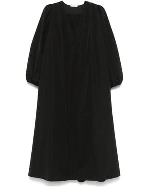The Row Beauvoir Midi Dress - Black