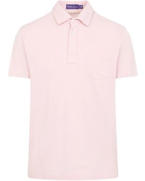 Ralph Lauren Piqué-Weave Polo Shirt - Pink