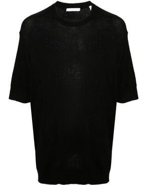 Helmut Lang Crushed-Effect Jumper - Black