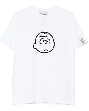 Iceberg X Peanuts T-Shirt mit Stickerei - Weiß