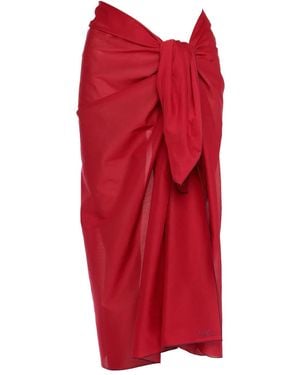 Eres Falda Cabine drapeada - Rojo