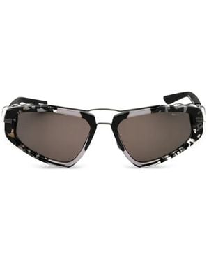 Nike Electric Drip Sonnenbrille Mit Geometrischem Gestell - Grau