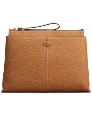 Tod's Clutch Di - Marrone