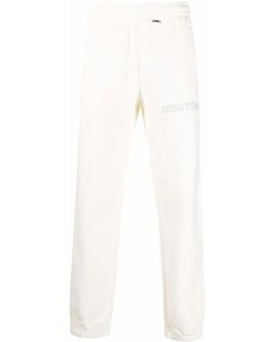 032c Straight-Leg Logo Cotton Track Trousers - White