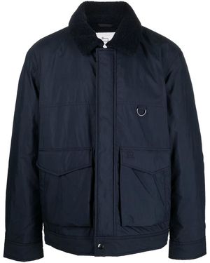 Woolrich Ripstop Sherpa Trucker Jacket - Blue