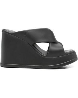 Melissa Crossover-Strap Sandals - Black