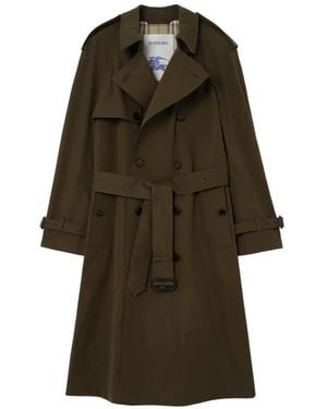 Burberry Cotton Trench Coat - Green