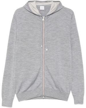 Eleventy Sudadera Con Capucha Y Cremallera - Gris