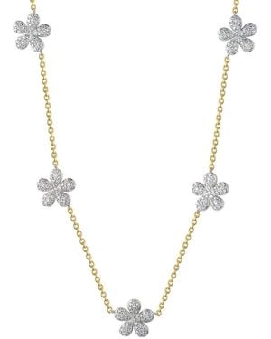 Phillips House 18Kt Forget-Me-Not Diamond Necklace - Metallic