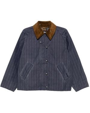 Barbour Transport Corduroy-Collar Jacket - Blue