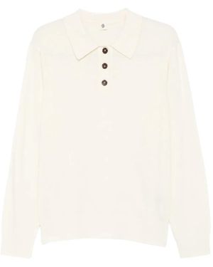 THE GARMENT ロングスリーブ ポロシャツ - ホワイト