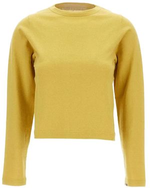 Extreme Cashmere Lisa Crew-Neck Top - Yellow