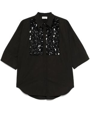 P.A.R.O.S.H. Paillette-Embellished Shirt - Black