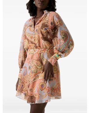 Guess Paisley-Print Dress - Brown