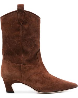 Ermanno Scervino スエード アンクルブーツ - ブラウン
