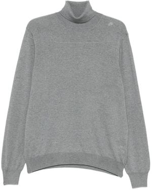 Gran Sasso Roll-Neck Wool Sweater - Gray