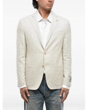 Corneliani Cc Collection Single-Breasted Blazer - Natural