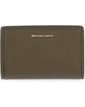 MICHAEL Michael Kors Bryant Medium Pebbled Leather Wallet - Brown