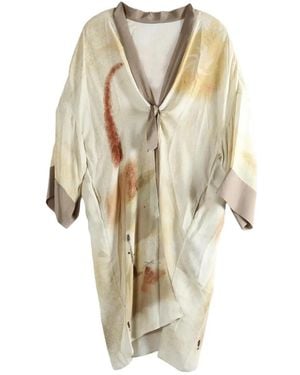 YANGKEHAN Cape À Fermeture Nouée - White