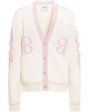 Barrie Cardigan Mit Logo-Stickerei - Weiß