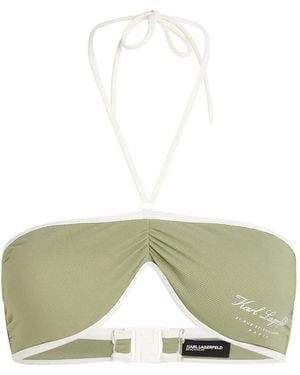 KARL LAGERFELD Top Bikini Hotel Karl - Verde