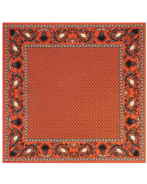 Fursac Pochet Met Randdetail - Oranje