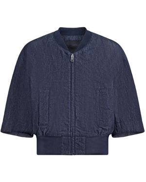 Dondup Zipped Bomber Jacket - Blue