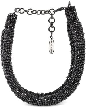Brunello Cucinelli Lot De Bracelets À Perles - Black