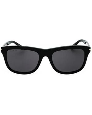 Gucci Rectangle-Frame Sunglasses - Black