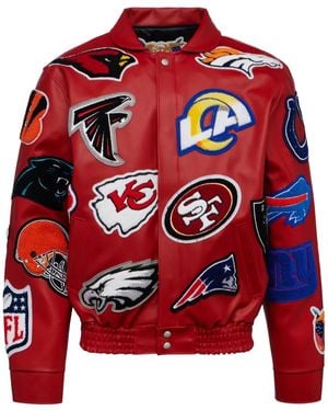 Jeff Hamilton X Nfl Collage Jacket - Red