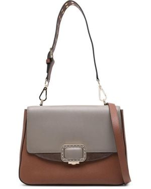 Cromia スタッズ ショルダーバッグ - グレー
