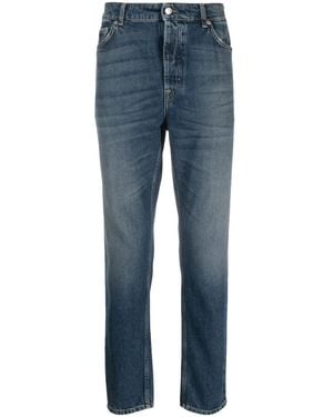 Department 5 Slim-Fit Logo-Appliqué Jeans - Blue