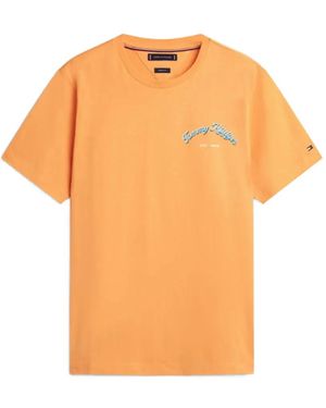 Tommy Hilfiger Graphic-Print T-Shirt - Orange